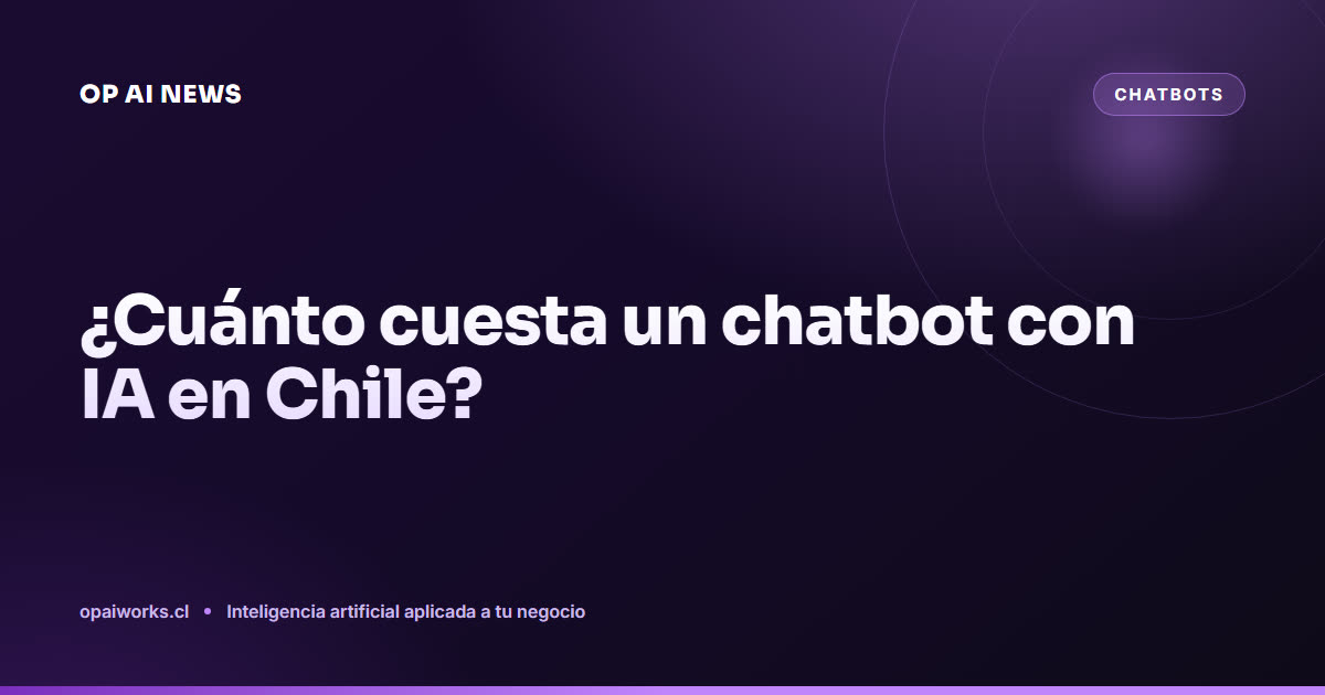 ¿Cuánto cuesta un chatbot con IA en Chile?